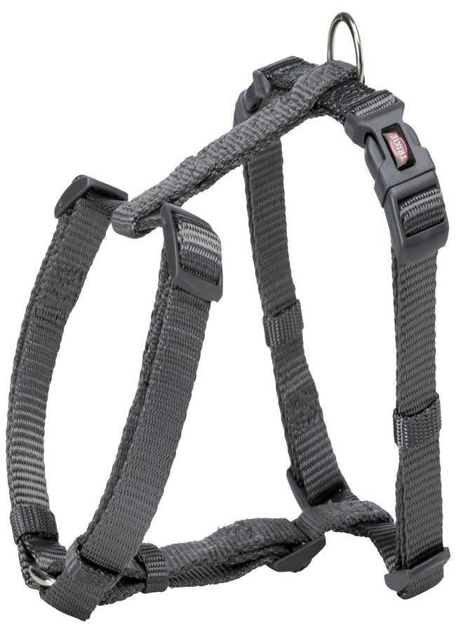 Trixie Premium Dog H-Harness (M-L: 52-75 cm/20 mm, Graphite)